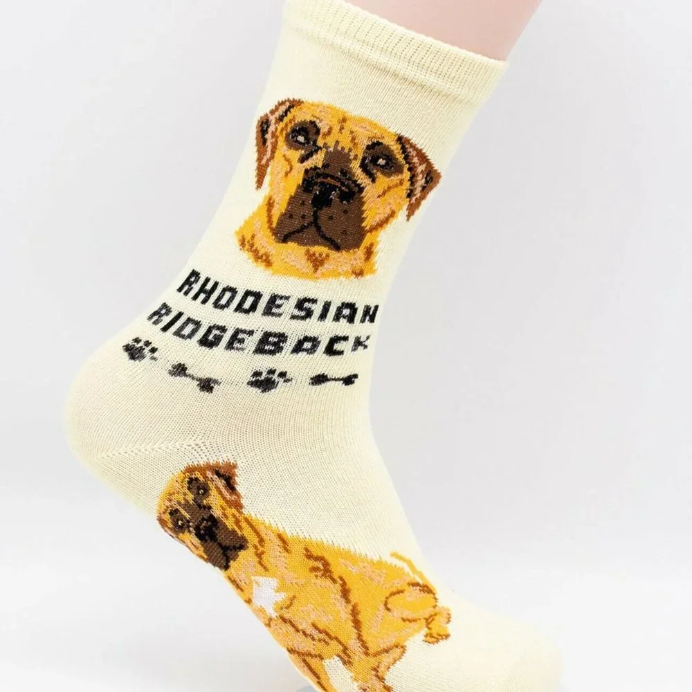 Rhodesian Ridgeback Dog Socks 2 Pairs Hunting Foozys Canine Puppy Cute Dogs